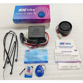 Khóa chống trộm xe máy, ổ khoá xe máy thẻ từ thông minh iky bike bảo hành 12 tháng