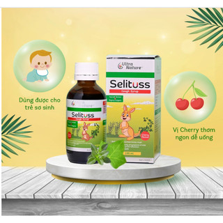 Siro ho Selituss - Giúp giảm ho, long đờm, giảm đau rát họng khi giao mùa [ Lọ 100ml ]