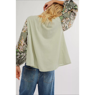 Áo phối tay lụa Free People xuất xịn