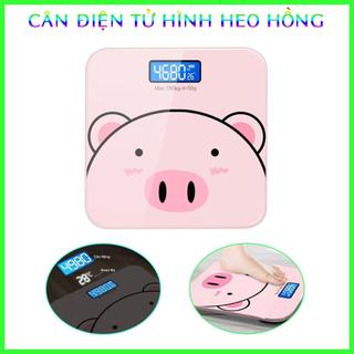 Cân điện tử 180kg tích hợp đo nhiệt độ hình heo kute