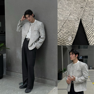 Áo khoác dạ cổ tròn cao cấp hàn quốc by zigzag | áo khoác dạ cao cấp kd01