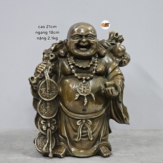 Tượng Phật Di Lặc đứng bằng đồng