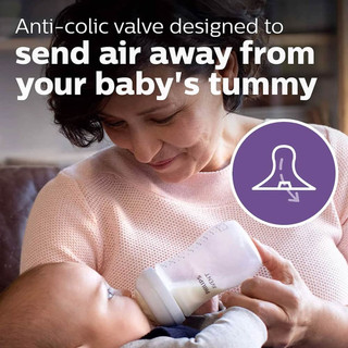 Bộ 2 núm ty bình sữa Philips Avent Natural cho bé - Hàng chính hãng
