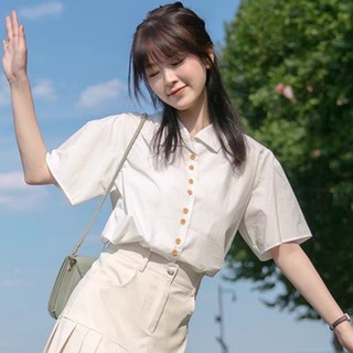 Áo Sơ Mi Nữ Hàn Quốc Kiểu mới 2024, Áo sơ mi Kiểu trẻ trung vải sơ mi cotton dáng lửng