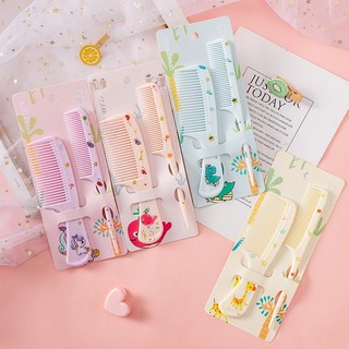 Set 2 lược chải tóc dễ thương