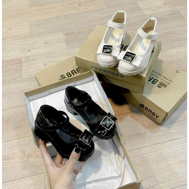 Giày cao gót cho bé kuromi+labubu+niu cao 4p PHOM NHỎ xem bảng size chất liệu da PU diện tết siêu nhẹ xinh hàng QCCC