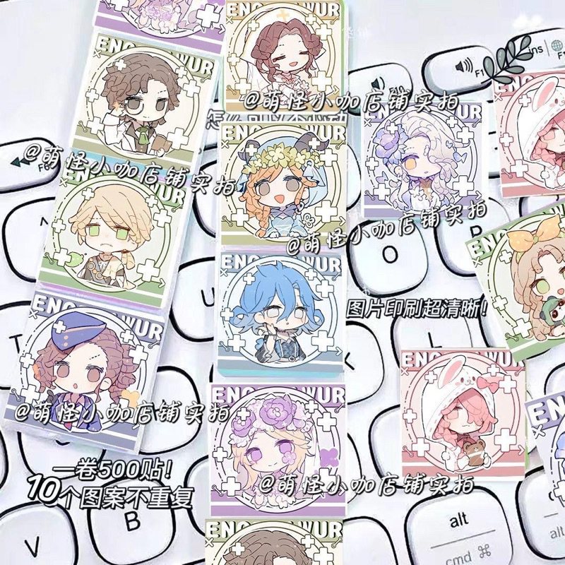500 hình dán/ miếng dán/ sticker game Identity V Trang Trí Mũ Bảo Hiểm, Điện Thoại, Đàn Guitar, Xe, Sổ, Laptop