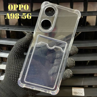 Ốp Lưng OPPO A98 5G / A1 5G / F23 5G Dẻo Trong Chống Sốc Gù Bảo Vệ Camera Có Khe Ví Đựng Thẻ Card, Hình Ảnh Tự Thiết Kế