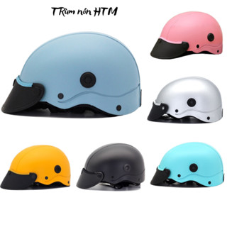 Mũ Bảo Hiểm Nữa Đầu 1/2 Nhiều Màu Có Lổ Thông Gió napoli,Nón Sơn nhám Cao Cấp Cho Nam và nữ