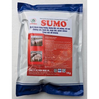1 gói SUMO 1kg Kích thích tăng trọng, bung đùi, nở mông, Nở vai, chống còi, ham ăn mau lớn, tăng sức đề kháng