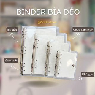 Sổ A4 B5 A5 A6 bìa còng sổ còng cứng bìa dẻo bullet journal planner binder sticker