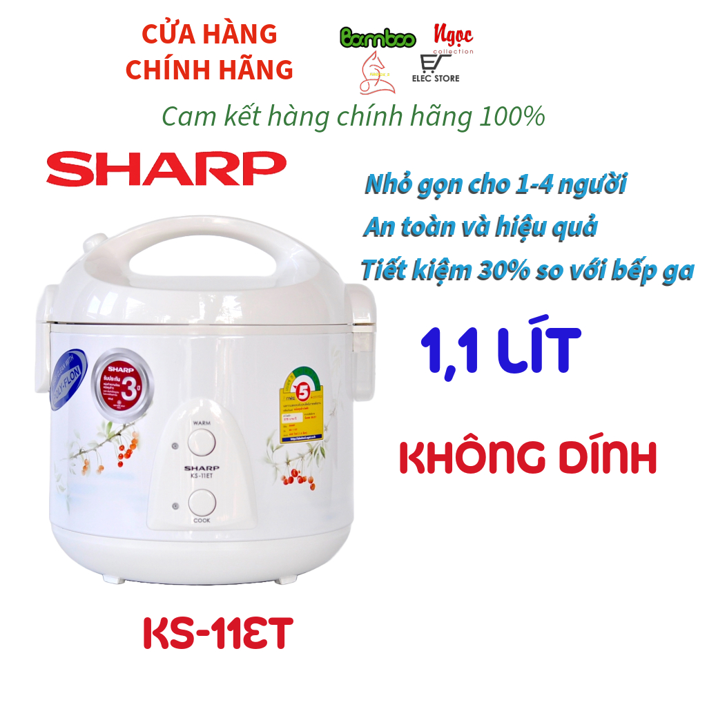 Nồi Cơm Điện SHARP KS-11ET 1 Lít Nhập Khẩu Thái Lan