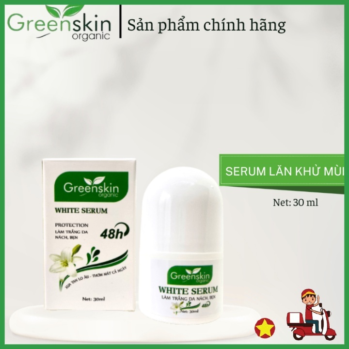 Serum Làm Trắng Da Vùng Nách, Bẹn White Serum 30Ml - Greenskin Organic