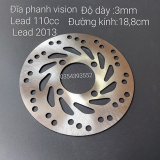Đĩa phanh vision 2011,lead 110,lead 125 2013