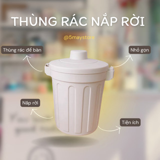 Thùng rác để bàn mini kiêm lọ bút trang trí bàn học tiện lợi