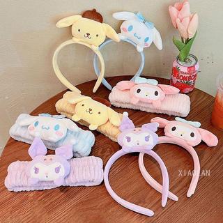 Bờm Tóc Băng Đô Cài Tóc Thú Bông Kuromi Sanrio Melody Dễ Thương