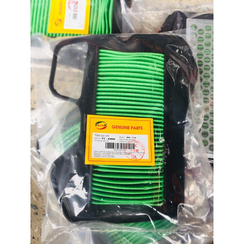 Lọc gió Blade, RSX 110, S110, Wave RS 110, Honda SH, AB125, exciter ex 150 135, Liberty, Vespa...các hãng xe giá cực tốt