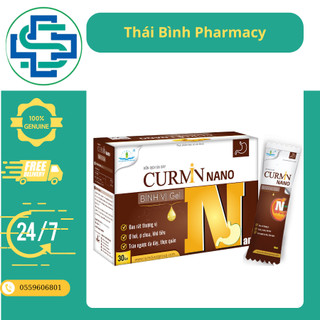 Curmin nano bình vị gel - hỗ trợ dạ dày, tá tràng, đại tràng- hộp 30 gói