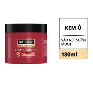 Kem ủ tóc TRESemme Keratin Smooth Tinh dầu Argan cho tóc Khô Xơ Rối - Kem dưỡng hấp tóc giúp tóc SUÔN MƯỢT