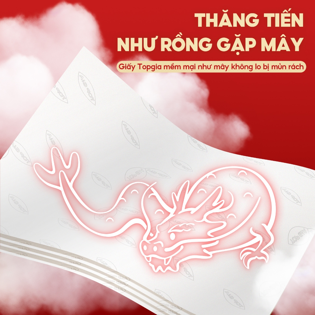 (LIVE) Giấy ăn rút Topgia thùng 30 gói 4 lớp cao cấp tiện lợi cho gia đình