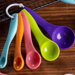 Bộ 5 thìa đong, muỗng đong ml tiện lợi cho bếp bánh nhà bạn