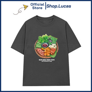 Áo Thun Ẩm Thực Việt Nam BÚN ĐẬU MẮM TÔM Unisex Nam Nữ Shop.Lucas