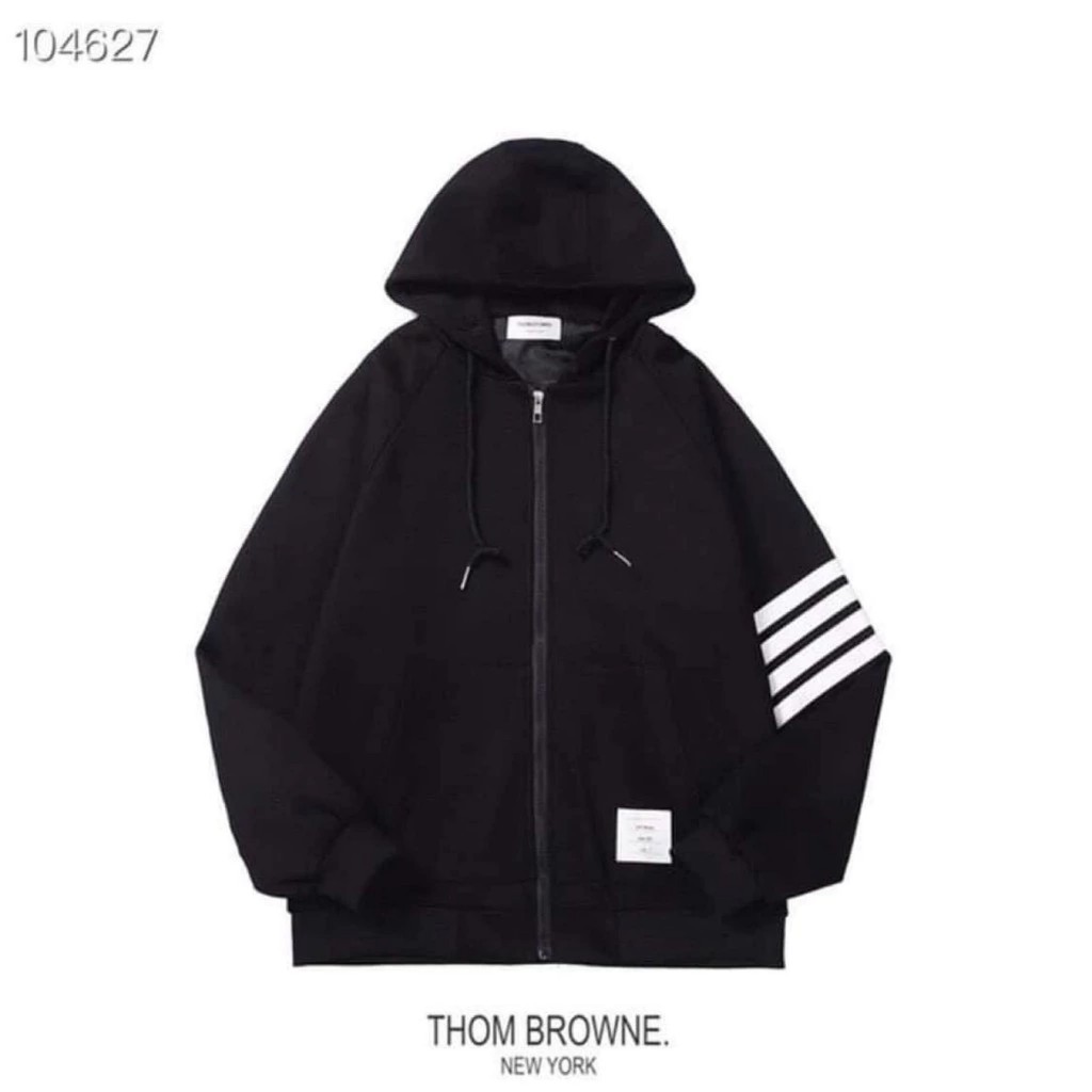 Aó khóa mũ 2 lớp áo cổ tròn 4 soc fom rộng chất liệu vải nỉ bông cotton dầy co giãn dành cho cả nam và nữ