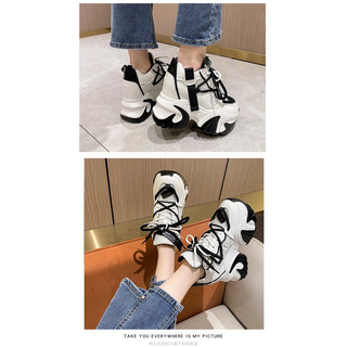 (ODER) Giày thể thao thời trang độn đế 11cm