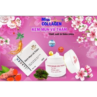 Kem miss collagen mụn thâm tía tô nhân sâm12g