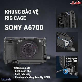 Sony A6700 | Khung bảo vệ rig cage lồng máy ảnh quay video bảo vệ handcase grip lplate đế sắt chống xước smallrig
