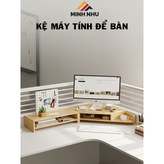 Kệ kê màn hình máy tính để bàn làm việc cải thiện tư thế ngồi thương hiệu Minh Như - D36