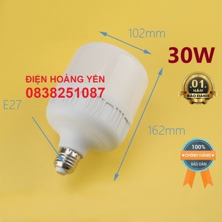 bóng đèn led bulb 30W - ÁNH SÁNG TRẮNG