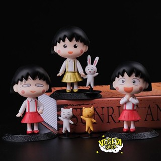 Mô hình Maruko - Nhóc Maruko - Momoko Sakura Q Posket - Nhân vật Marukochan chibi dễ thương trang phục đi học - Cao 9cm