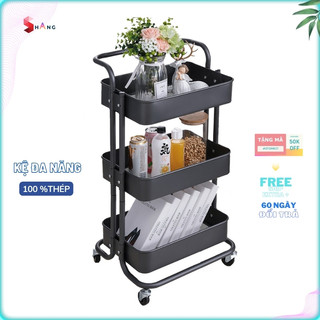 [ KHAY SẮT ] Kệ bỉm sữa, xe đẩy spa cao cấp chất liệu 100% thép carbon