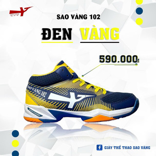 Giày Sao Vàng 102 Đen Vàng - Bóng Chuyền