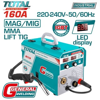 Máy hàn lift mag/mig/mma/tig inverter 160a/80v total tmgt1601