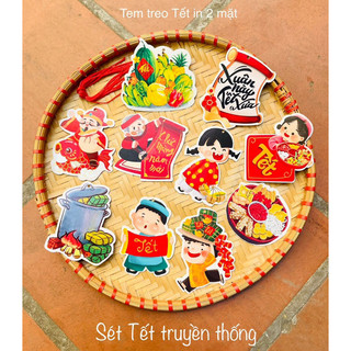 Tang treo xinh xắn 2 mặt kèm dây treo