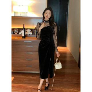 đầm trắng phối ren đầm tiệc cao cấp