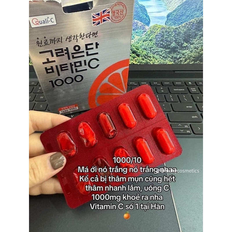 Viên Uống Vitamin C 1000mg Korea Eundan Hàn Quốc ♻️Công dụng của vitamin c 1000mg hàn quốc EUNDAN