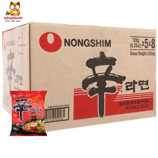 Hot ( sỉ nguyên thùng 40 gói mì x 120g / 1 gói ) Nongshim hàn quốc