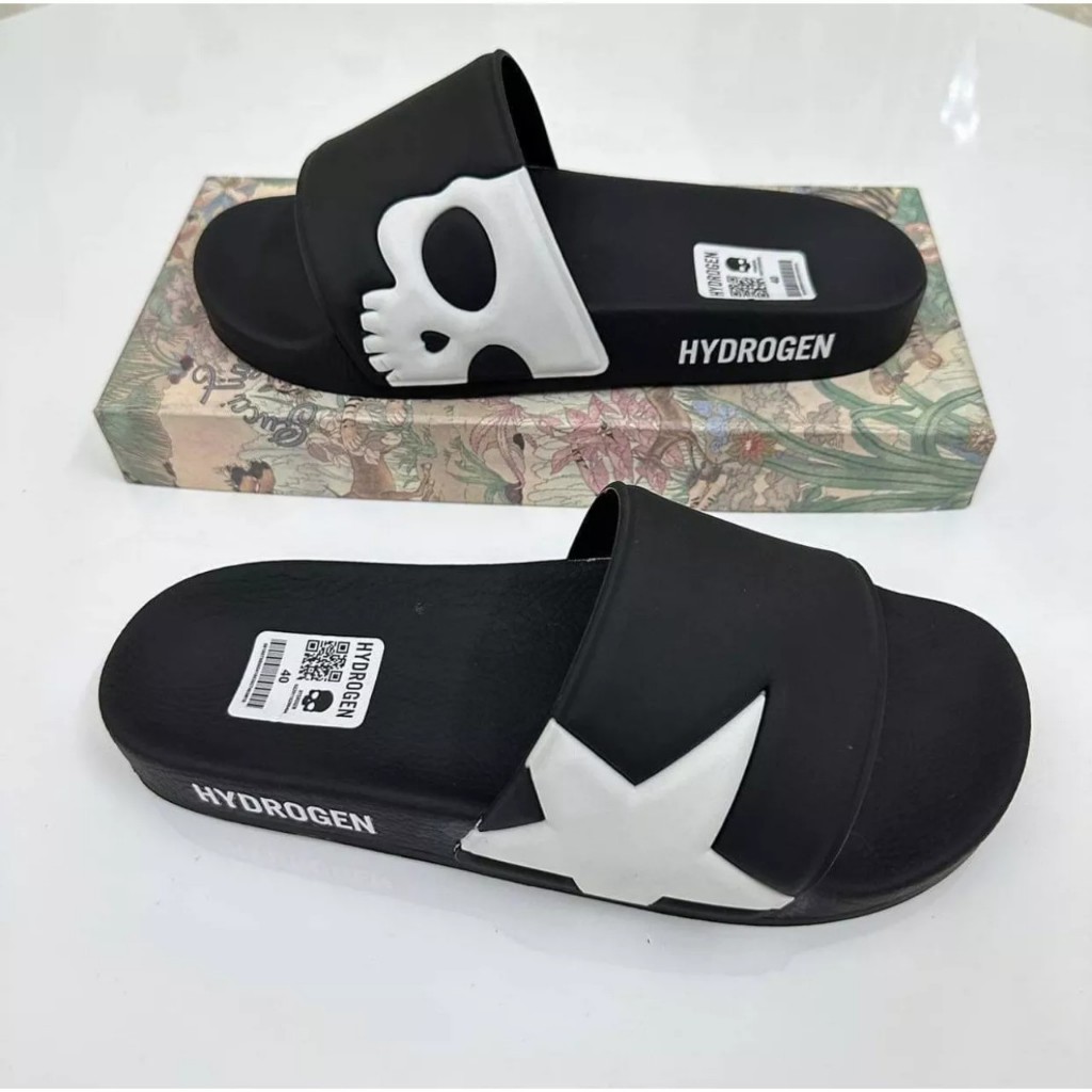 Dép Quai Ngang Nam Nữ Hydrogen, Dép đầu nâu đi êm chân thời thượng, dễ đi