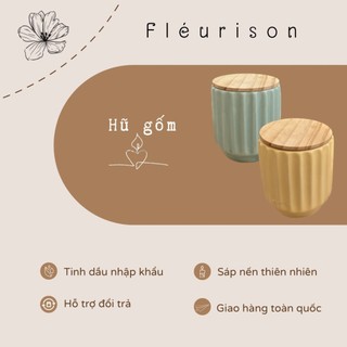 [Fleurison] Hũ Gốm Nến Thơm Decor