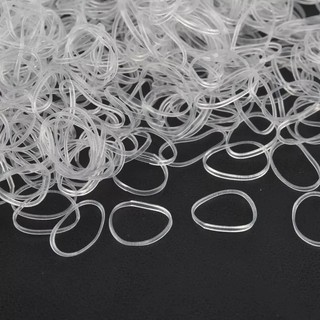 500 Cọng Dây Thun Buộc Tóc Trong Suốt Tiện Dụng Bền Chắc