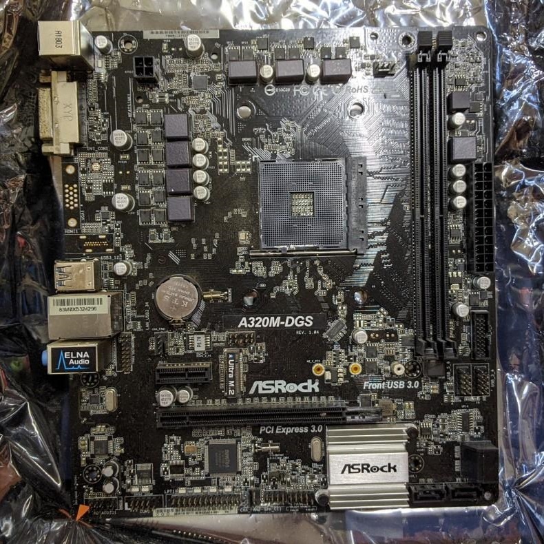 Mạch Chủ Asrock A320M-DGS. Mainboard Asrock A320M DGS tháo máy