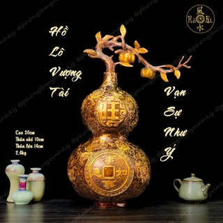  Hồ Lô Vượng Tài - Vạn Sự Như Ý - Vật Phẩm Đồng Phong Thủy 