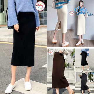 Chân váy len đúc trơn 67-78-90cm chất dày đẹp