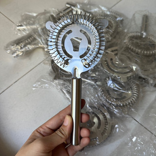 Dụng cụ chặn đá, strainers lược đá cán dài