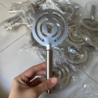 Dụng cụ chặn đá, strainers lược đá cán dài