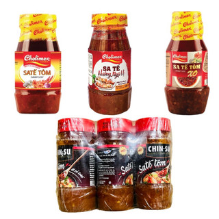 Sa tế tôm/Sa tế tôm XO/Sa tế tôm ớt sả/Sa tế nướng ngũ vị Cholimex/Chinsu hũ (90-100g)