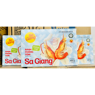 (MẪU MỚI) Lốc Bánh phồng 5 con tôm Sa Giang hộp (5 hộp x 200g)